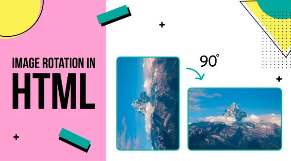 Image rotation with HTML and CSS